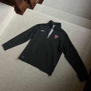 University of Tampa Nike Black and Gray Quarter-Zip Top